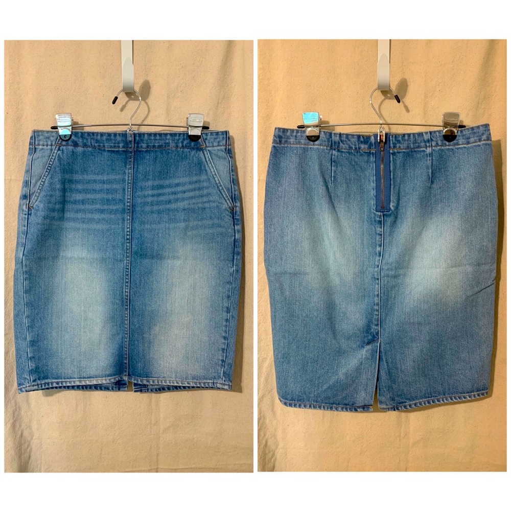 Gap 1969 Denim Pencil Skirt Back Zipper 29 tall